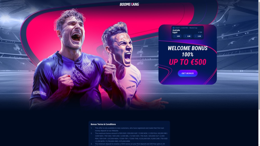 Boomerang Bet — sportsbook